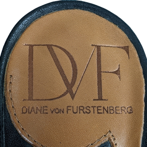 DVF Diane von Furstenberg Leather Heels SZ 6 - Picture 7 of 7